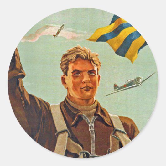 Hoger, verder en sneller! ronde sticker (Voorkant)