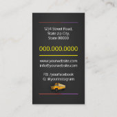 Hoger vervoer/buschauffeur visitekaartje (Achterkant)