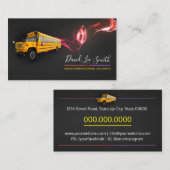 Hoger vervoer/buschauffeur visitekaartje (Voorkant / Achterkant)