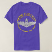 Hoger vliegveld van USAF Militaire vluchtverpleegs T-shirt (Design voorkant)