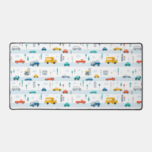Hoger voertuigpatroon bevestigen bureaumat (Voorkant)