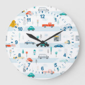 Hoger voertuigpatroon bevestigen grote klok (Voorkant)