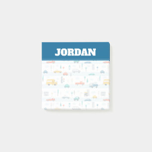 Hoger voertuigpatroon bevestigen post-it® notes