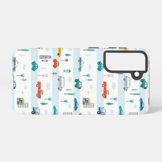 Hoger voertuigpatroon bevestigen samsung galaxy hoesje (Achterkant horizontaal)