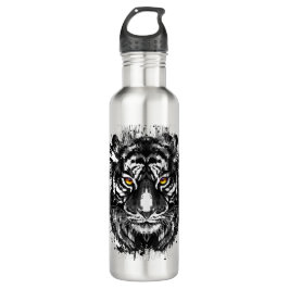 Hoger-waterfles | Zwarte en witte tijger Waterfles