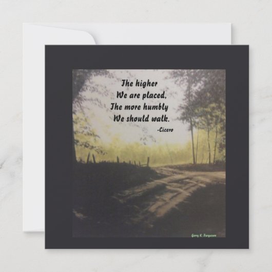 HOGER WIJ WORDEN GEPLAATST CICERO FLAT-KAART FEESTDAGENKAART (Voorkant)