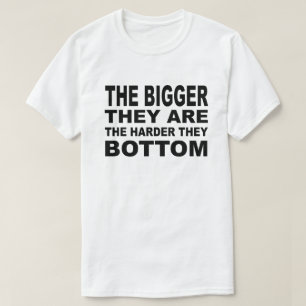 HOGER ZIJN ZE DE HARDER VAN HUN BOTTOM-HERFST T-SHIRT