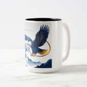 Hoger zweven tweekleurige koffiemok (Voorkant rechts)