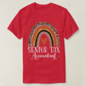 Hogere belastingadministrateur Leopard Rainbow T-shirt (Design voorkant)
