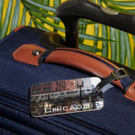Hogere boorgang in Chicago Bagagelabel