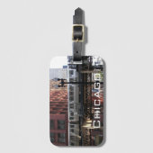 Hogere boorgang in Chicago Bagagelabel (Voorkant (verticaal))