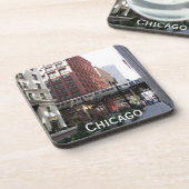 Hogere boorgang in Chicago Bier Onderzetter (Linkerzijde)