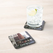 Hogere boorgang in Chicago Bier Onderzetter (Rechterzijde)