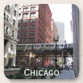 Hogere boorgang in Chicago Bier Onderzetter (Voorkant)