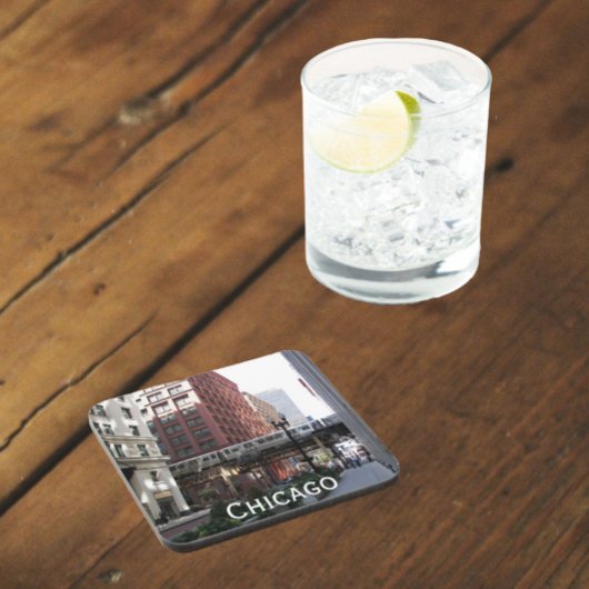 Hogere boorgang in Chicago Bier Onderzetter