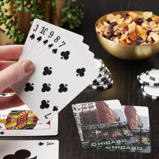 Hogere boorgang in Chicago Pokerkaarten (Insitu)