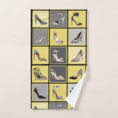 Hogere Collage Stiletto Bathroom Towel set Bad Handdoek (Handdoek)