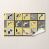 Hogere Collage Stiletto Bathroom Towel set Bad Handdoek (Handdoek)