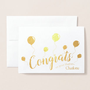 Hogere felicitatiekaart folie kaarten