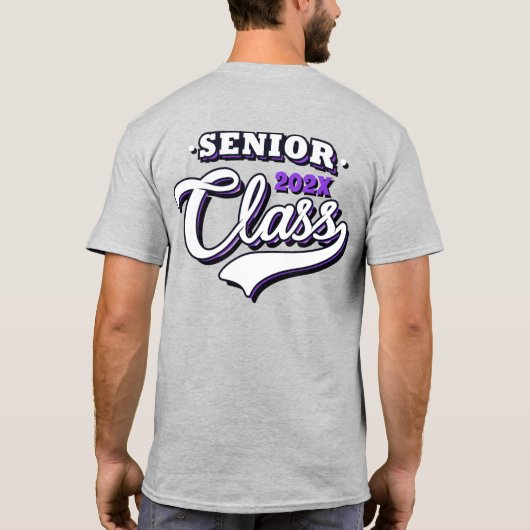 Hogere graad, paarse T-shirt (Achterkant)