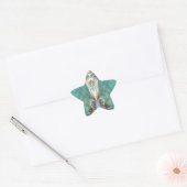 Hogere hartpoort ster sticker (Envelop)