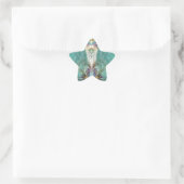 Hogere hartpoort ster sticker (Tas)