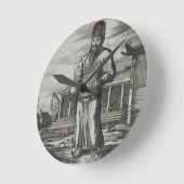 Hogere heffing door ambtenaren, illustratie ronde klok (Hoek)