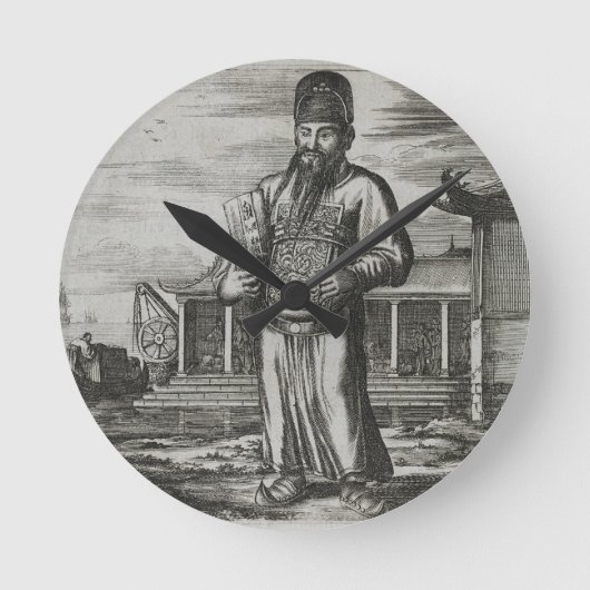 Hogere heffing door ambtenaren, illustratie ronde klok (Voorkant)