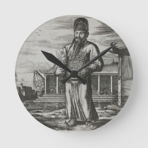 Hogere heffing door ambtenaren, illustratie ronde klok