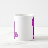 Hogere hiel Stileto Glitter Roze Koffiemok (Center)
