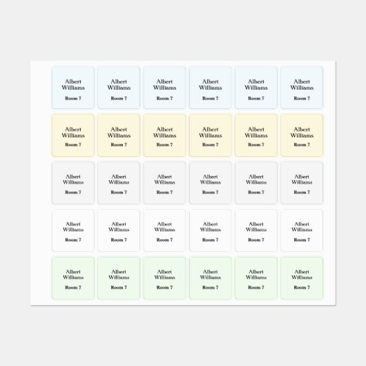 Hogere huishoudkleding Naam Etiketten Labels (Vel)