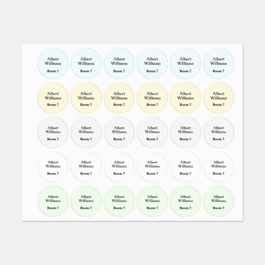 Hogere huishoudkleding Naam Etiketten Labels (Vel)