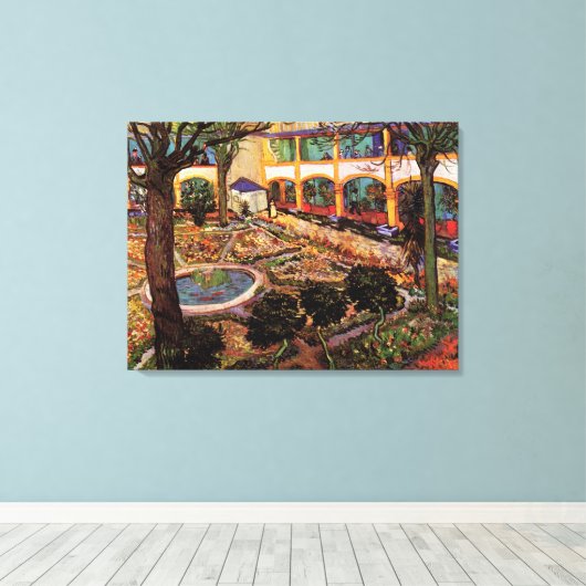 Hogere instelling in Arles door Vincent van Gogh Canvas Afdruk (Insitu (Houten vloer))