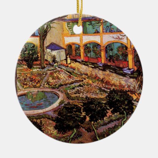 Hogere instelling in Arles door Vincent van Gogh Keramisch Ornament (Voorkant)