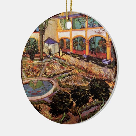 Hogere instelling in Arles door Vincent van Gogh Keramisch Ornament (Links)