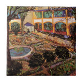 Hogere instelling in Arles door Vincent van Gogh Tegeltje (Voorkant)