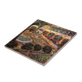 Hogere instelling in Arles door Vincent van Gogh Tegeltje (Zijkant)