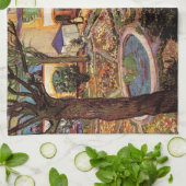 Hogere instelling in Arles door Vincent van Gogh Theedoek (Gevouwen)