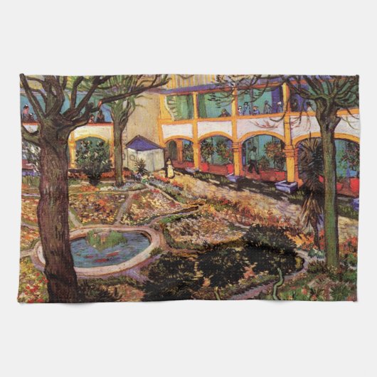 Hogere instelling in Arles door Vincent van Gogh Theedoek (Horizontaal)