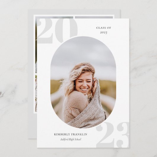 Hogere klasse Ronde Afstuderen van het Lijst van d (Voorkant / Achterkant)