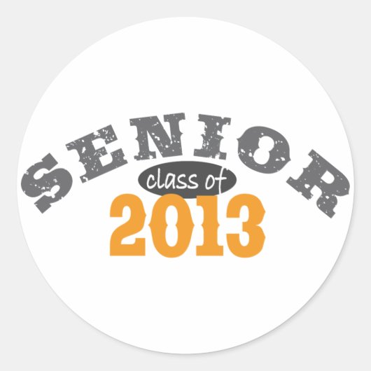 Hogere klasse van 2013 ronde sticker (Voorkant)
