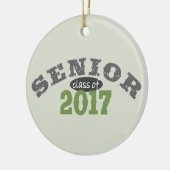 Hogere klasse van 2017 Groen Keramisch Ornament (Links)