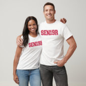 Hogere klasse van 2019 Red Typografie SEN19R T-shirt (Unisex)