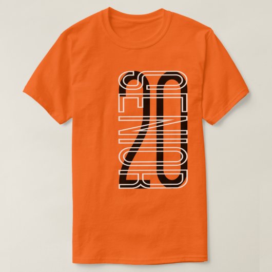 Hogere klasse van 2020 Logo Modern Black en White T-shirt (Design voorkant)