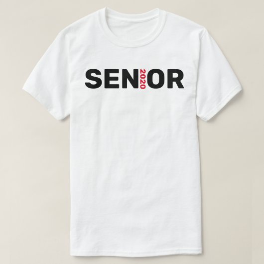 Hogere klasse van 2020 t-shirt (Design voorkant)