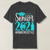 Hogere klasse van 2021 Afstuderen de  Senio van he T-shirt (Design voorkant)