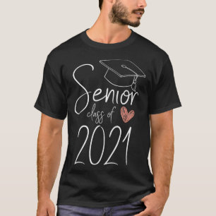 Hogere klasse van 2021 Afstuderen Pet van het Cade T-shirt