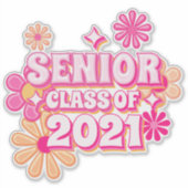 Hogere klasse van 2021 Afstuderen Sticker (Voorkant)