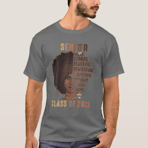 Hogere klasse van 2023 zwarte vrouwen Afstuderen A T-shirt