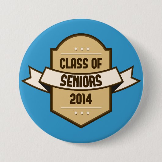 Hogere klasse van de badge 2014 ronde button 7,6 cm (Voorkant)